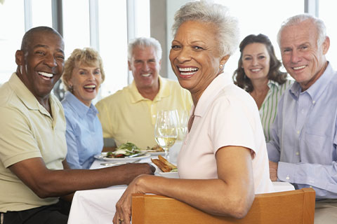 Friends, fun and fellowship! You’ll find all three and more at our weekly in-person and virtual social gatherings. Enjoy live music or a classic movie, tap into your creative side with weekly art activities, or give back through a community service project— all while catching up on the latest goings-on in your group of adults 65 and better!